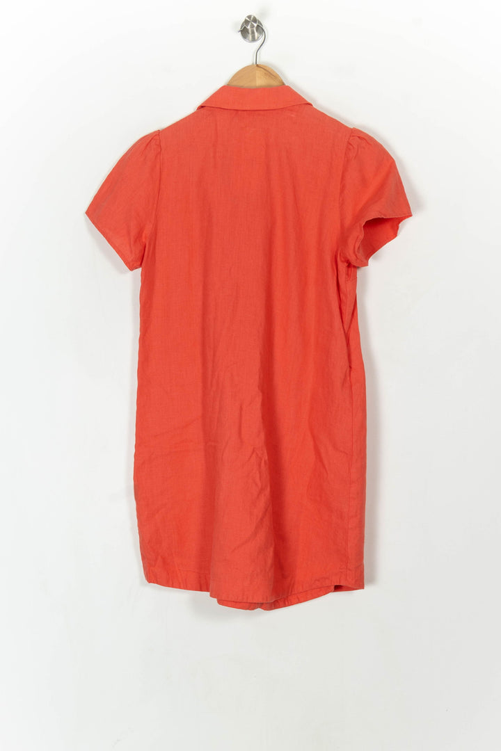 Robe Chemise Orange - Taille S/36 de la marque I.Code | PARAD121703 - Vendu par Paradigme - Image 5