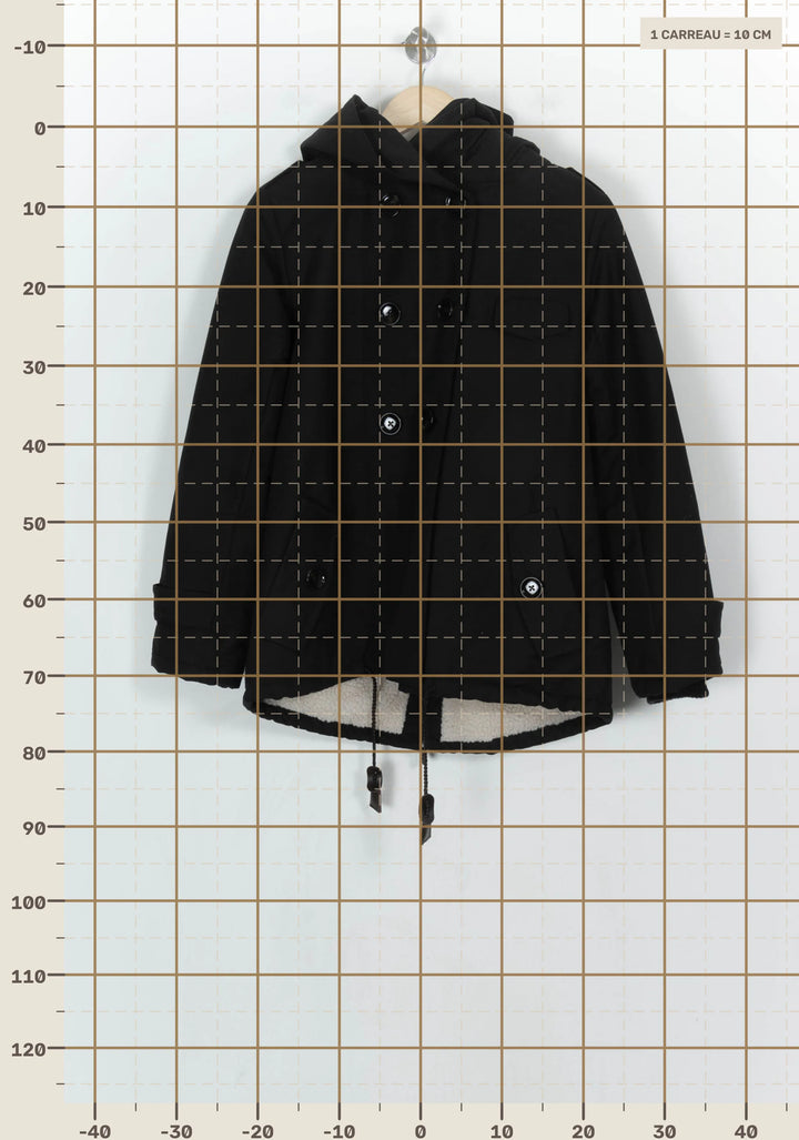 Parka Noire - Taille XS/34 de la marque Sessùn | PARAD121713 - Vendu par Paradigme - Image 4