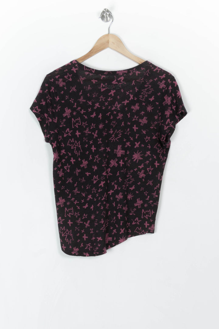 Tee-shirt Bordeaux et Noir - Taille S/36 de la marque Zadig&amp;Voltaire | PARAD121719 - Vendu par Paradigme - Image 5