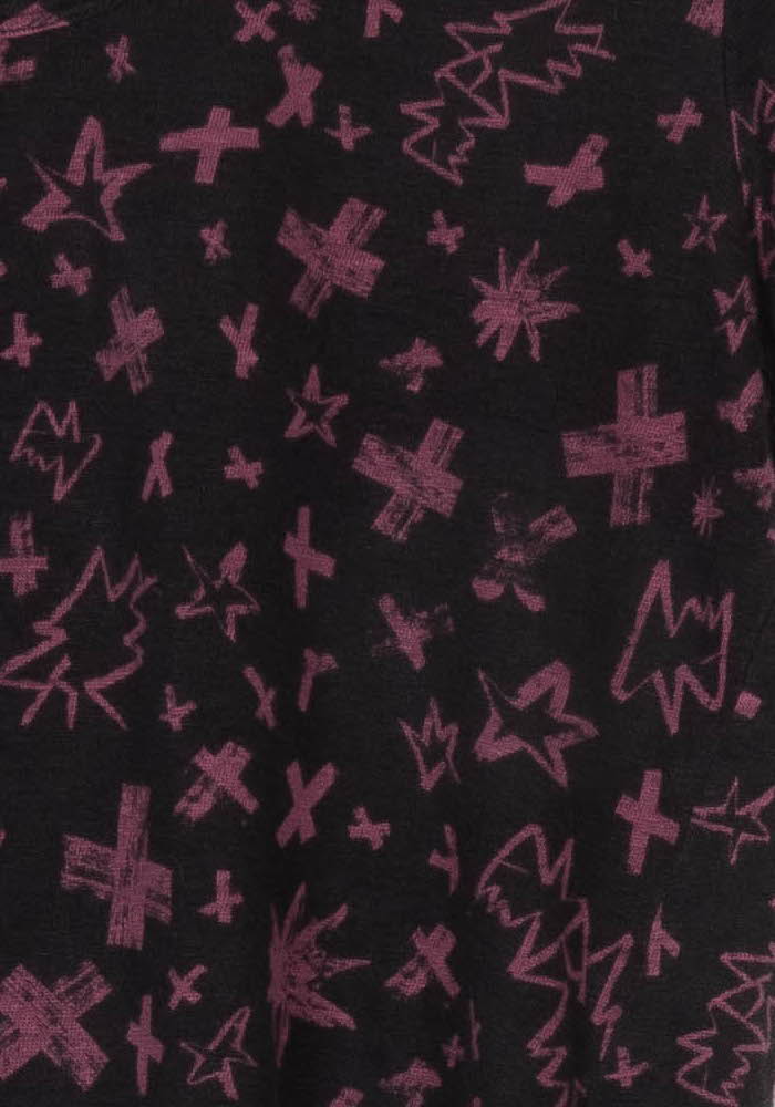 Tee-shirt Bordeaux et Noir - Taille S/36 de la marque Zadig&amp;Voltaire | PARAD121719 - Vendu par Paradigme - Image 3