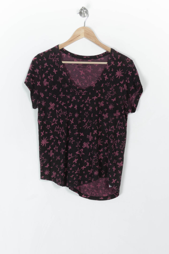 Tee-shirt Bordeaux et Noir - Taille S/36 de la marque Zadig&amp;Voltaire | PARAD121719 - Vendu par Paradigme - Image 2