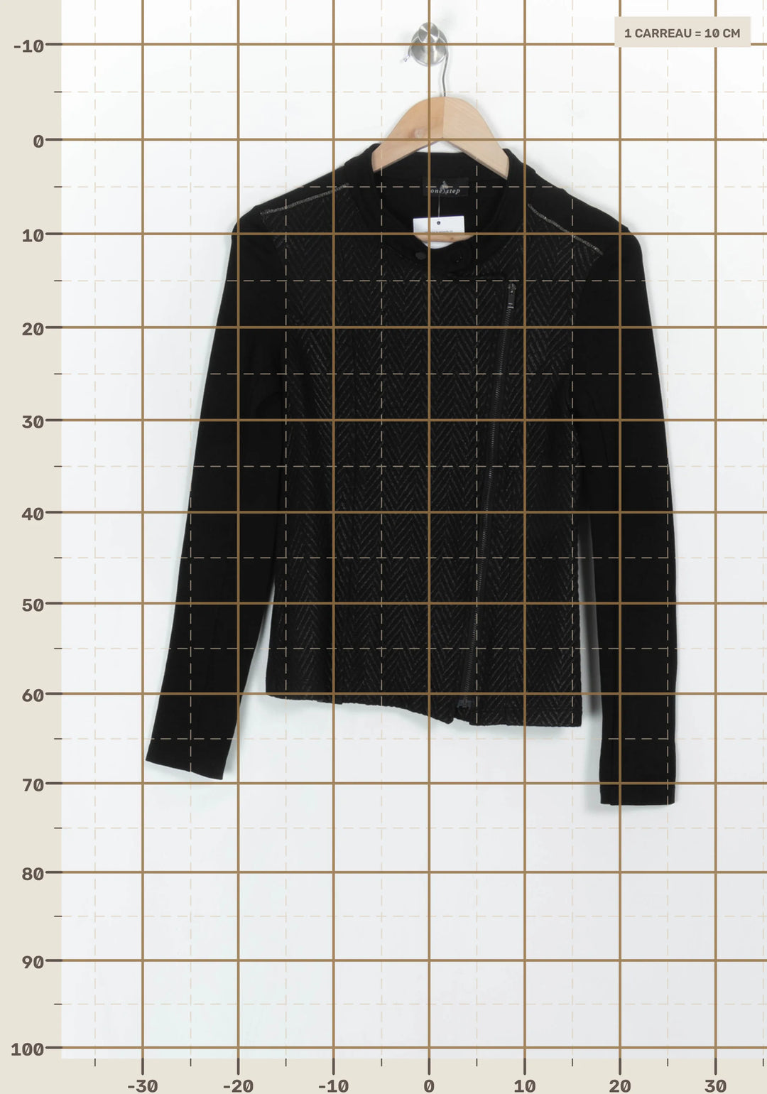 Veste Noire - Taille S/36 de la marque One Step | PARAD121720 - Vendu par Paradigme - Image 4