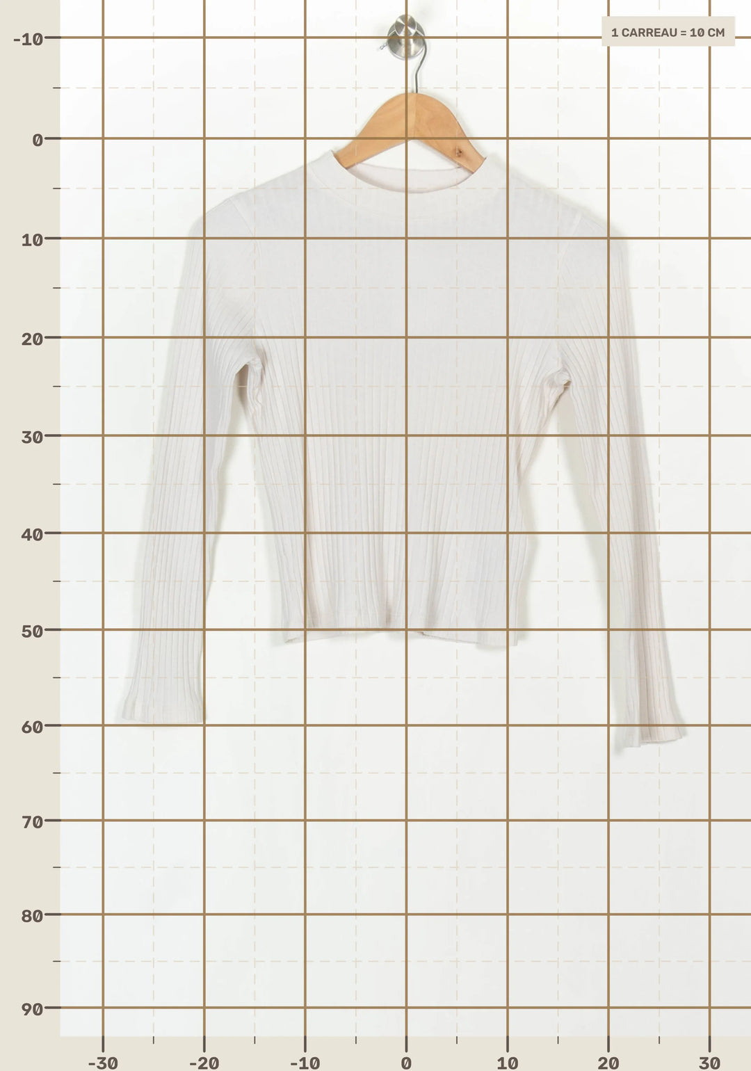 Pull Blanc - Taille XS/34 de la marque ba&amp;sh | PARAD121721 - Vendu par Paradigme - Image 4