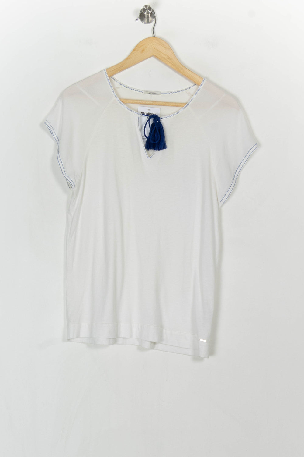 Blouse Blanche et Bleue - Taille S/36 de la marque IKKS | PARAD121728 - Vendu par Paradigme - Image 2