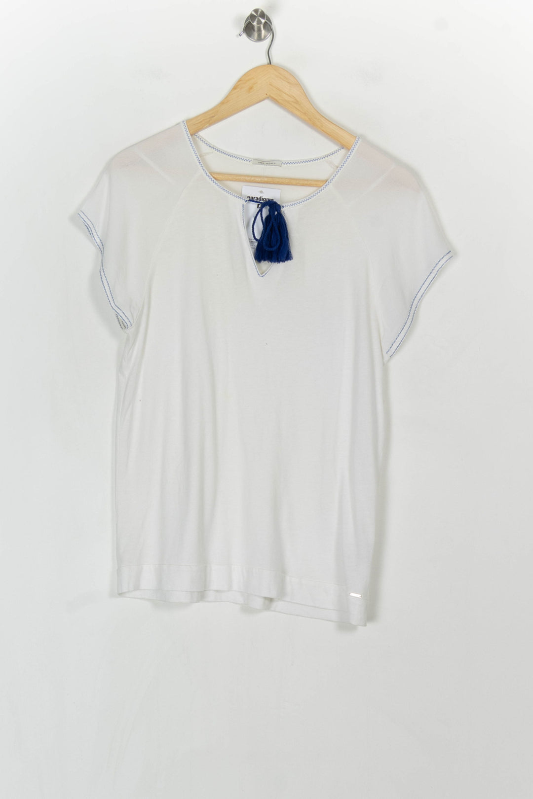 Blouse Blanche et Bleue - Taille S/36 de la marque IKKS | PARAD121728 - Vendu par Paradigme - Image 2