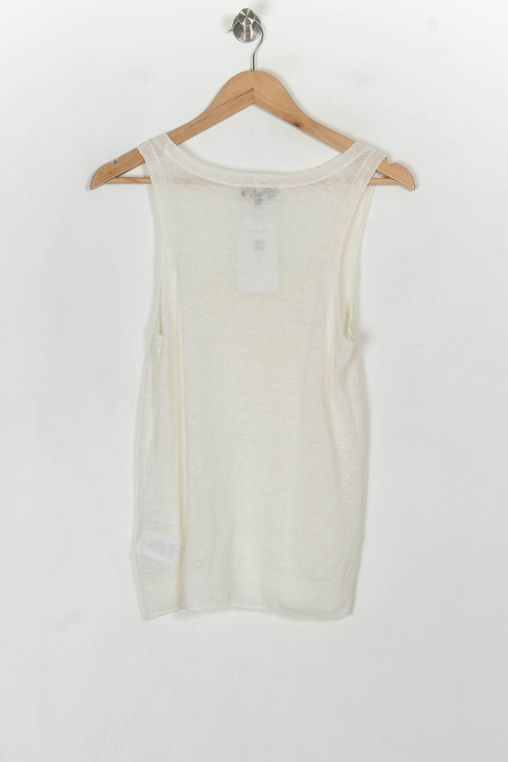 Débardeur Blanc - Taille XS/34 de la marque Caroll | PARAD121730 - Vendu par Paradigme - Image 5