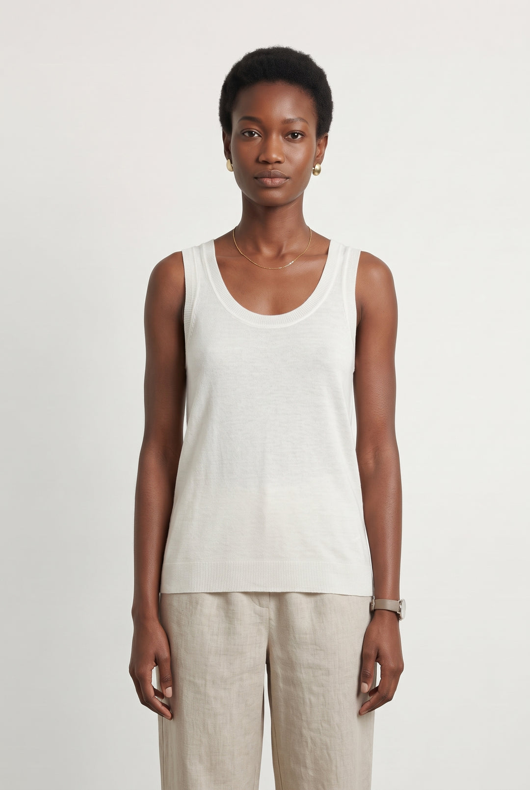 Débardeur Blanc - Taille XS/34 de la marque Caroll | PARAD121730 - Vendu par Paradigme - Image 1