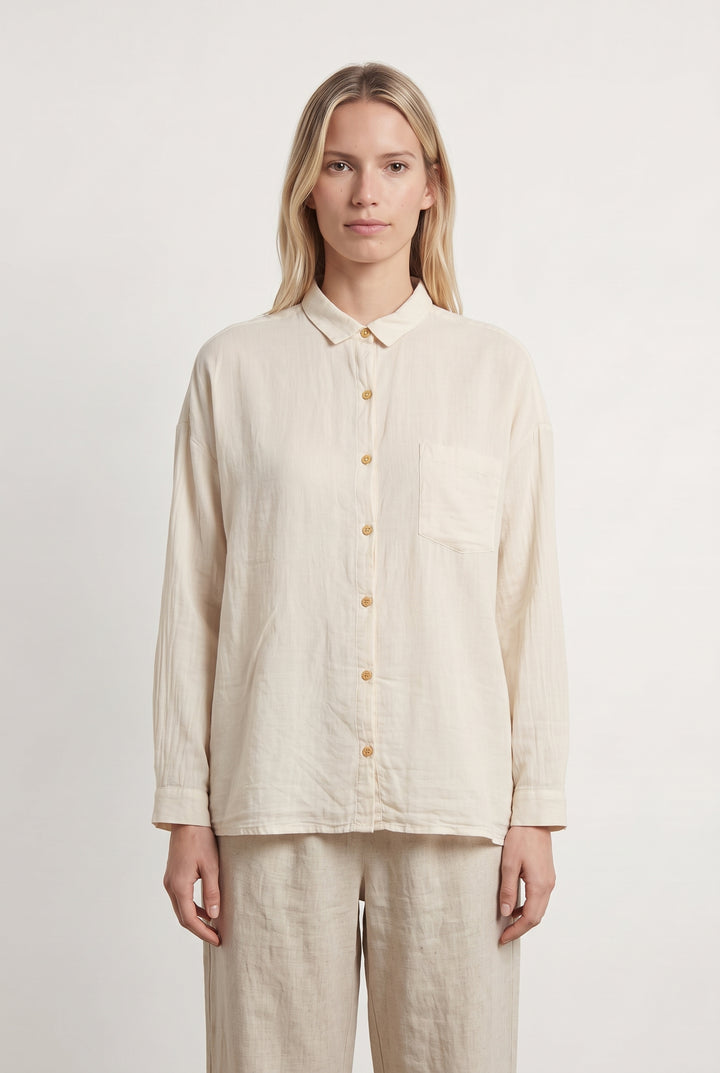 Chemise Beige - Taille S/36 de la marque Des petits hauts | PARAD121733 - Vendu par Paradigme - Image 1