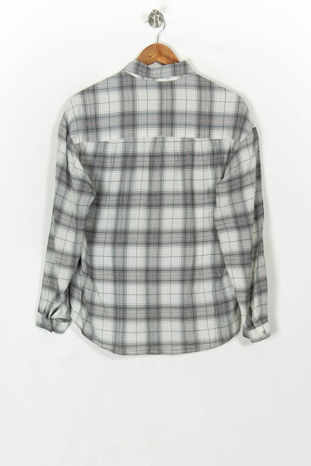 Chemise À Carreaux Grise - Taille M/38 de la marque IKKS | PARAD121734 - Vendu par Paradigme - Image 5