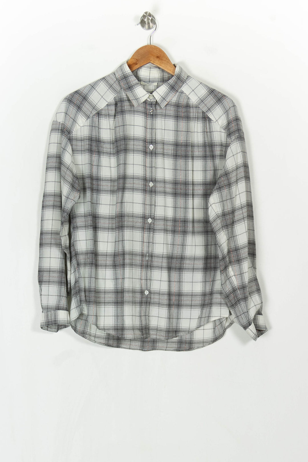 Chemise À Carreaux Grise - Taille M/38 de la marque IKKS | PARAD121734 - Vendu par Paradigme - Image 2