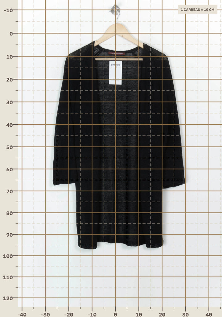 Cardigan Noir - Taille M/38 de la marque Comptoir des Cotonniers | PARAD121738 - Vendu par Paradigme - Image 4