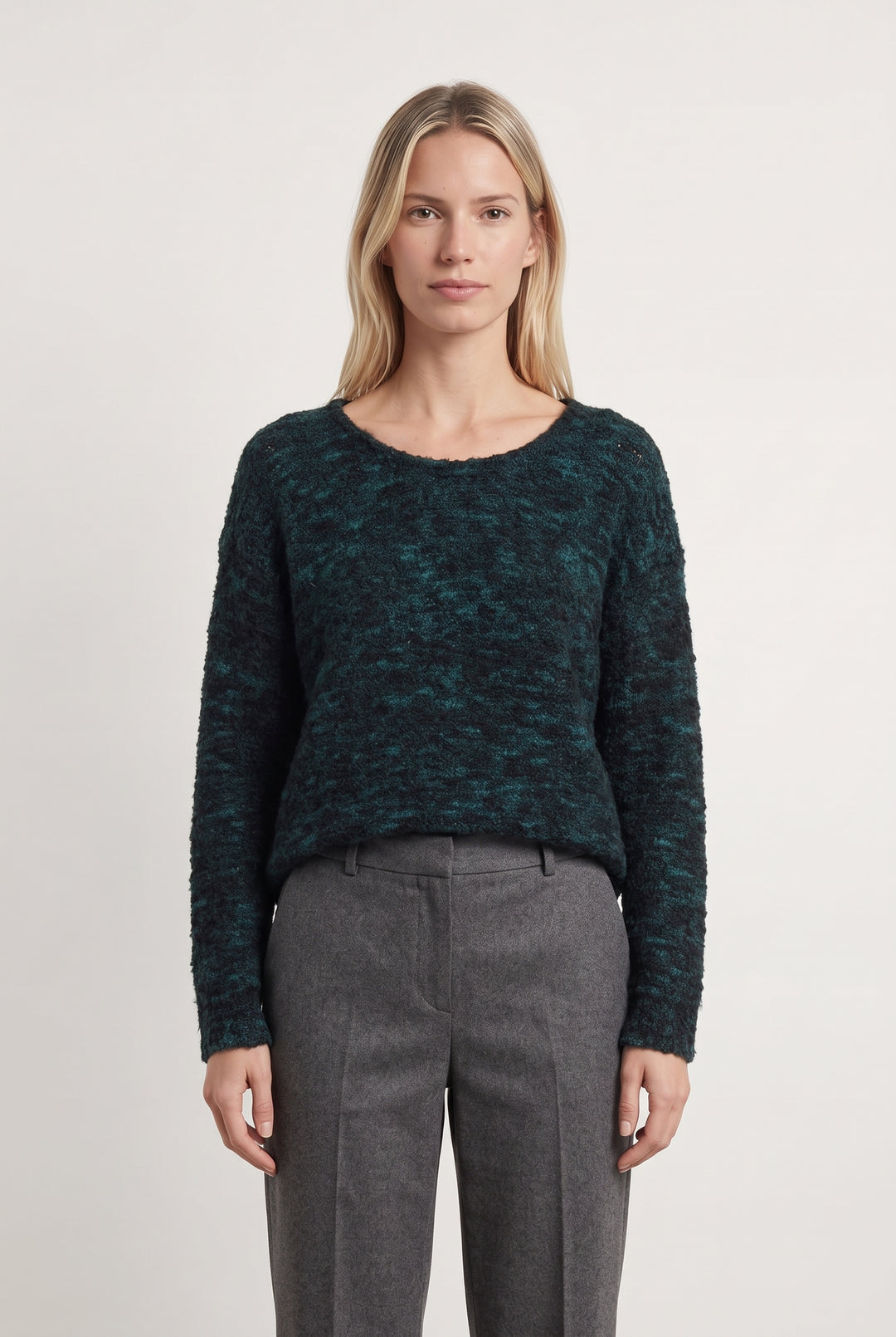Pull Vert et Noir - Taille S/36 de la marque American Vintage | PARAD121739 - Vendu par Paradigme - Image 1