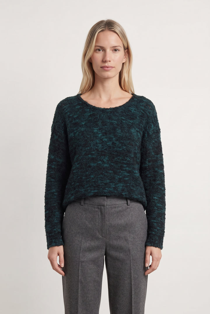 Pull Vert et Noir - Taille S/36 de la marque American Vintage | PARAD121739 - Vendu par Paradigme - Image 1