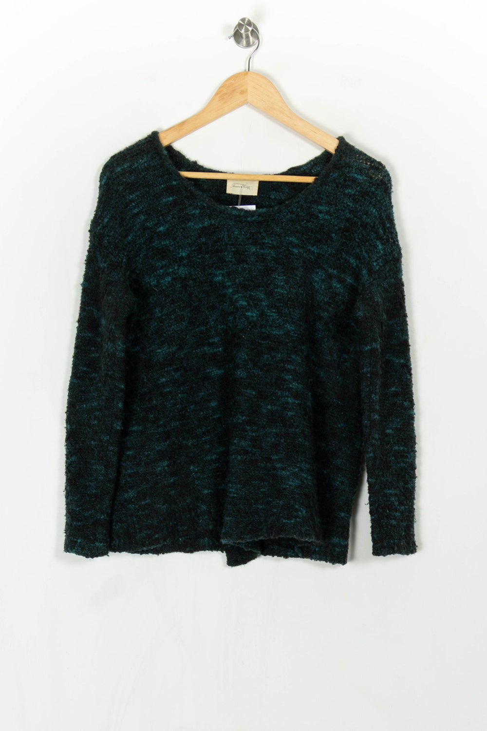 Pull Vert et Noir - Taille S/36 de la marque American Vintage | PARAD121739 - Vendu par Paradigme - Image 2