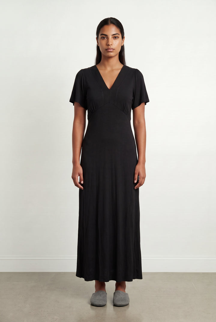 Robe Longue Noire - Taille L/40 de la marque La Fée Maraboutée | PARAD121741 - Vendu par Paradigme - Image 1