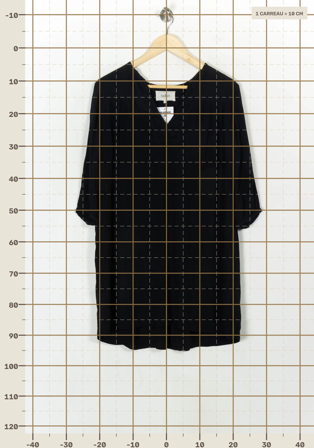 Robe Courte Bleue - Taille XS/34 de la marque ba&amp;sh | PARAD121745 - Vendu par Paradigme - Image 4