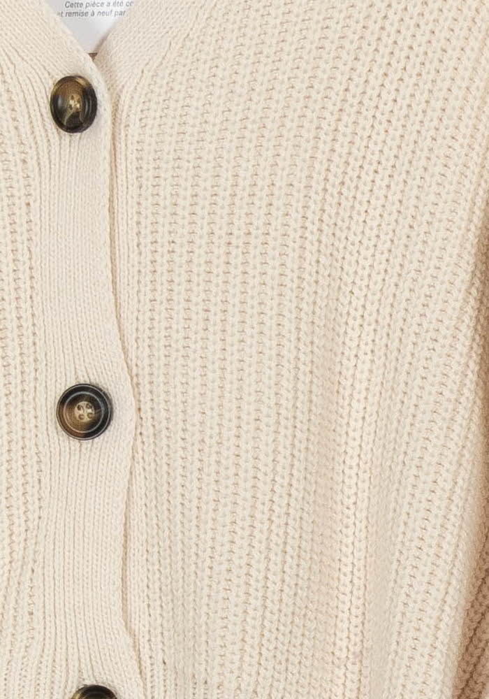 Cardigan Beige - Taille S/36 de la marque La Fée Maraboutée | PARAD121749 - Vendu par Paradigme - Image 3