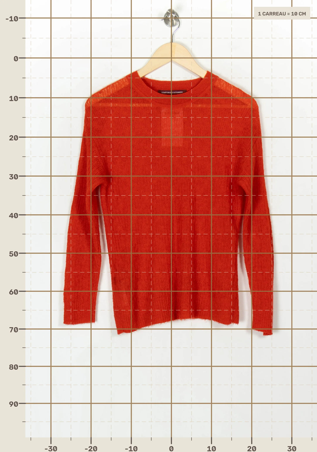 Pull Rouge - Taille S/36 de la marque Comptoir des Cotonniers | PARAD121753 - Vendu par Paradigme - Image 4