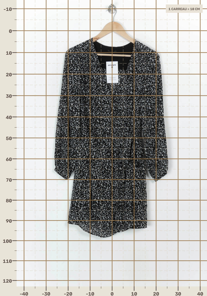 Robe Courte Noire et Blanche - Taille L/40 de la marque IKKS | PARAD121758 - Vendu par Paradigme - Image 4