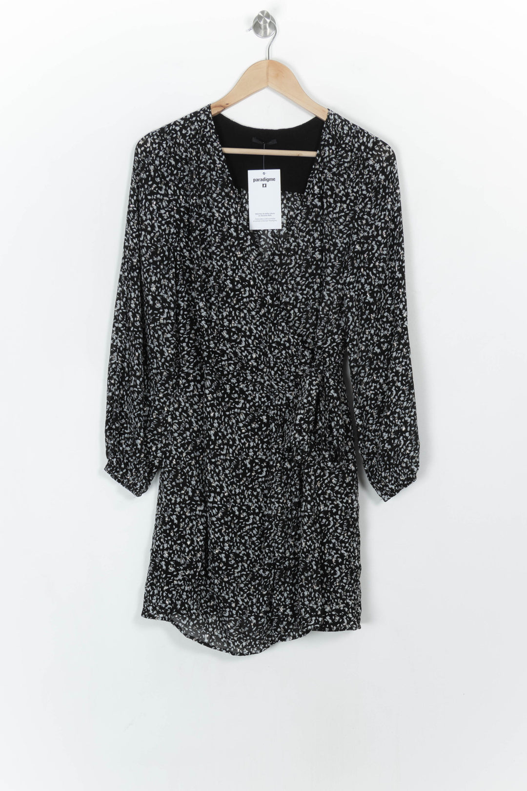 Robe Courte Noire et Blanche - Taille L/40 de la marque IKKS | PARAD121758 - Vendu par Paradigme - Image 2