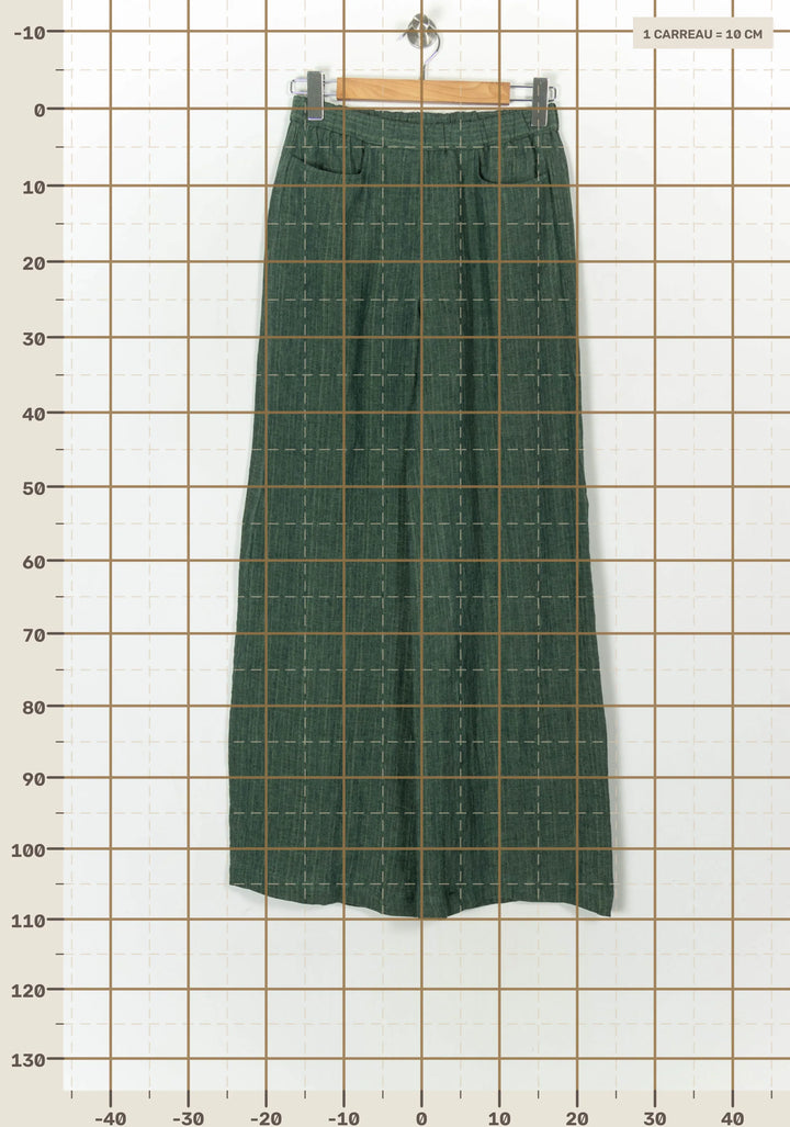 Pantalon Large Vert - Taille XS/34 de la marque Diega | PARAD121759 - Vendu par Paradigme - Image 4