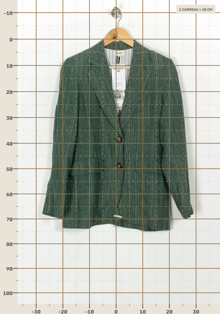 Blazer Vert - Taille M/38 de la marque Diega | PARAD121760 - Vendu par Paradigme - Image 4
