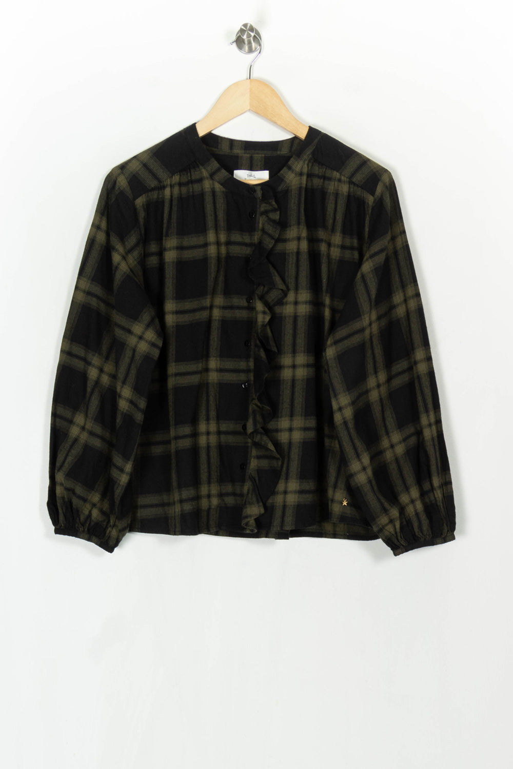 Blouse Verte et Noire - Taille S/36 de la marque Des petits hauts | PARAD121764 - Vendu par Paradigme - Image 2