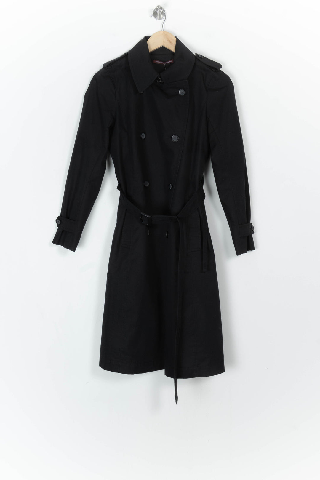 Trench Noir - Taille S/36 de la marque Comptoir des Cotonniers | PARAD121768 - Vendu par Paradigme - Image 2