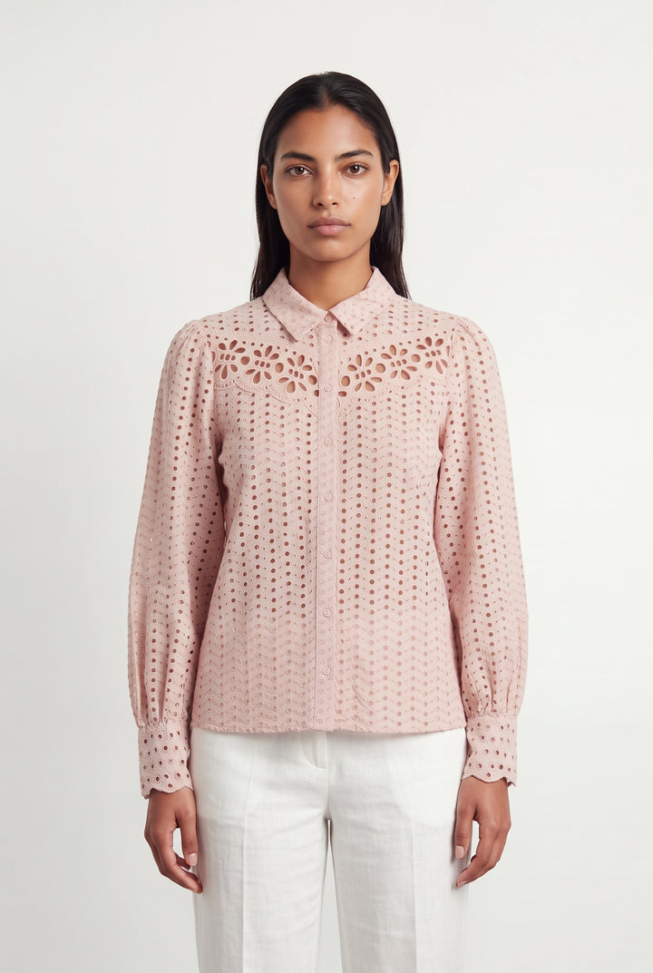Blouse Rose - Taille L/40 de la marque Claudie Pierlot | PARAD121769 - Vendu par Paradigme - Image 1