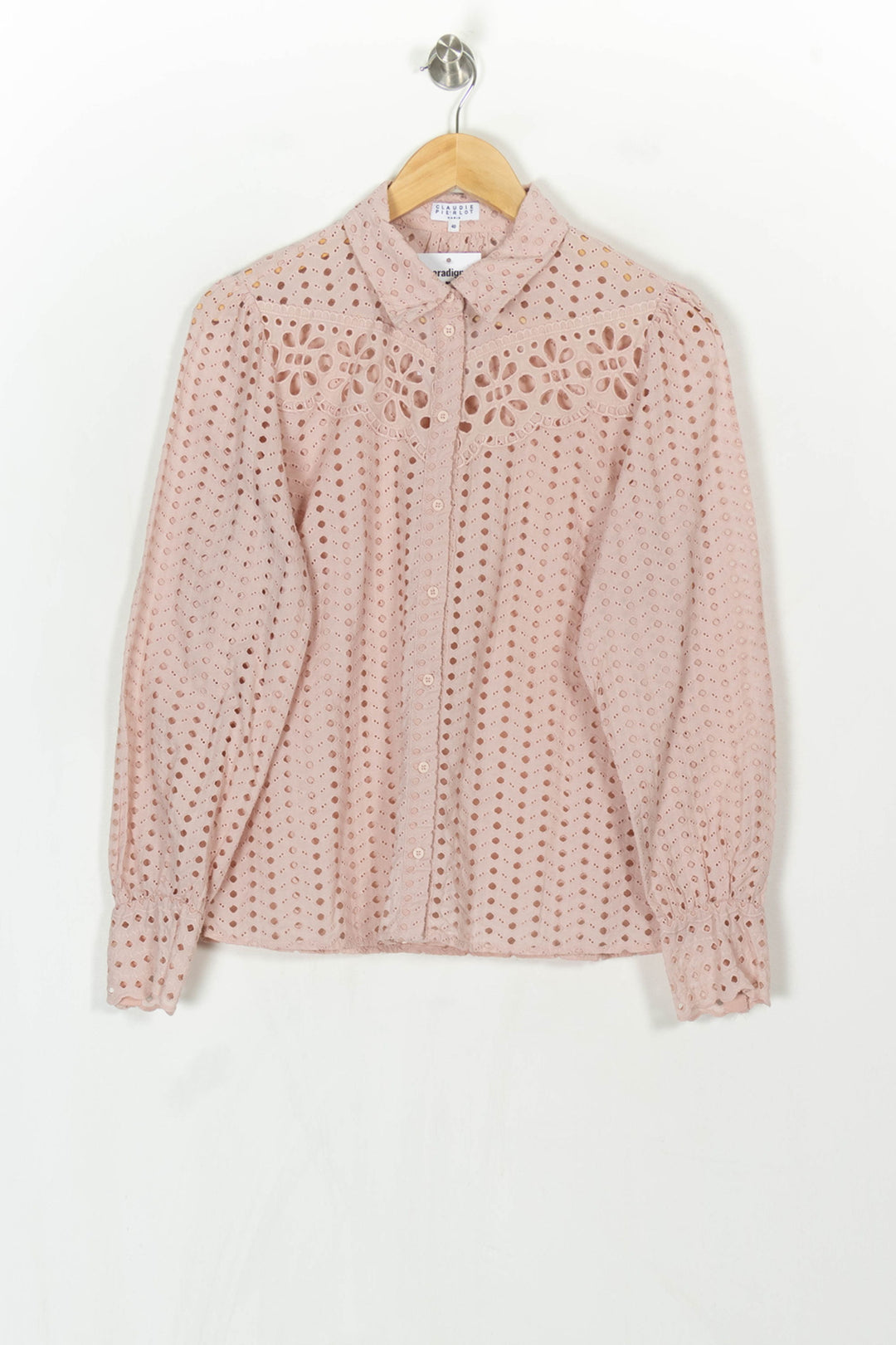 Blouse Rose - Taille L/40 de la marque Claudie Pierlot | PARAD121769 - Vendu par Paradigme - Image 2