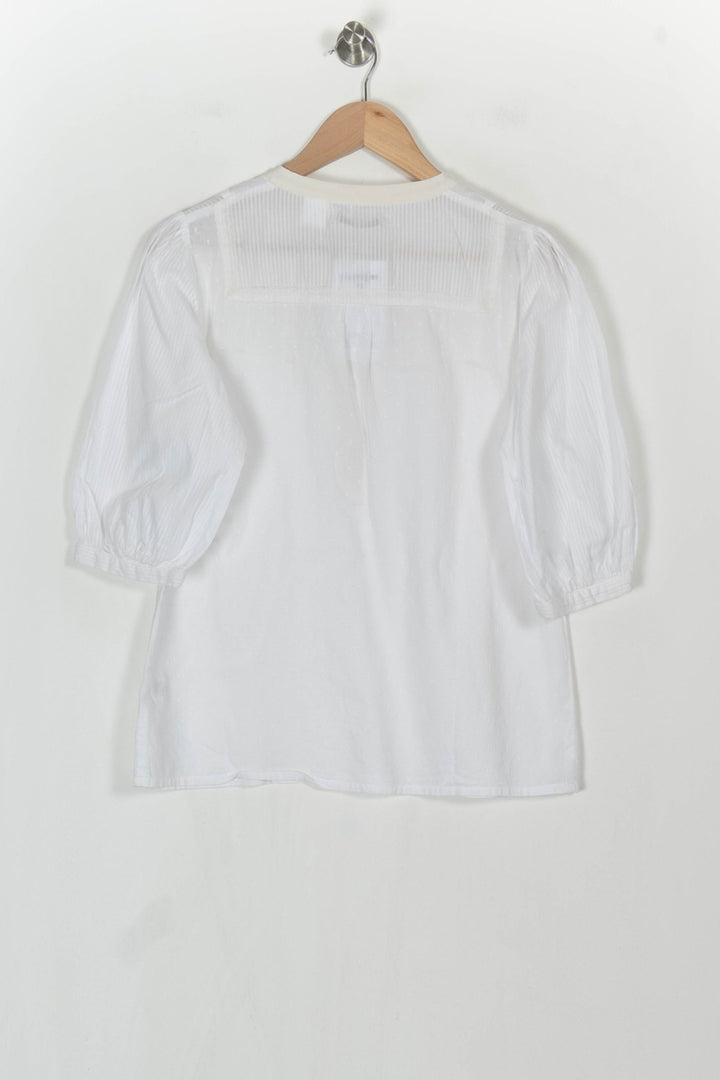 Blouse Blanche - Taille L/40 de la marque Maje | PARAD121770 - Vendu par Paradigme - Image 5