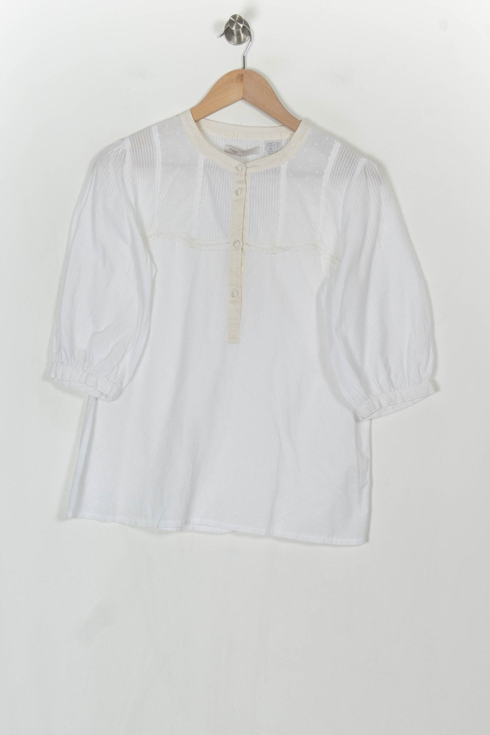 Blouse Blanche - Taille L/40 de la marque Maje | PARAD121770 - Vendu par Paradigme - Image 2