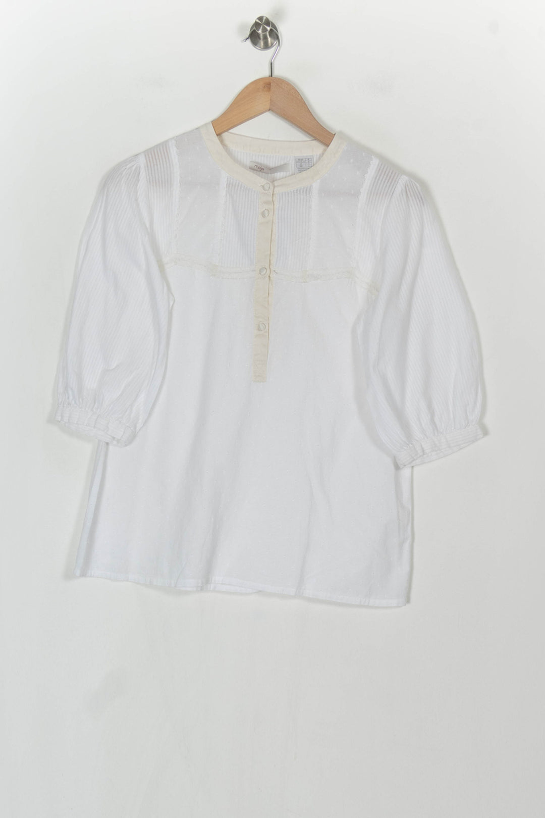 Blouse Blanche - Taille L/40 de la marque Maje | PARAD121770 - Vendu par Paradigme - Image 2