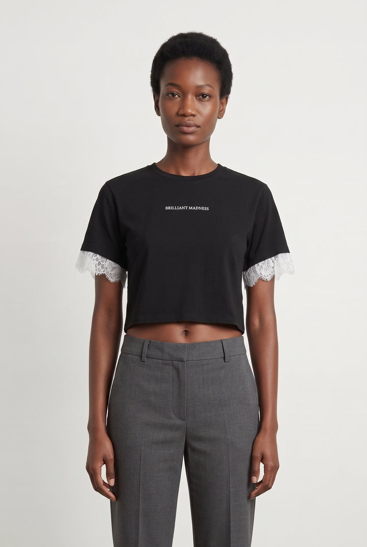 T-shirt Noir et Blanc - Taille M/38 de la marque The Kooples | PARAD121774 - Vendu par Paradigme - Image 1