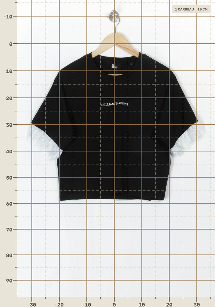 T-shirt Noir et Blanc - Taille M/38 de la marque The Kooples | PARAD121774 - Vendu par Paradigme - Image 4