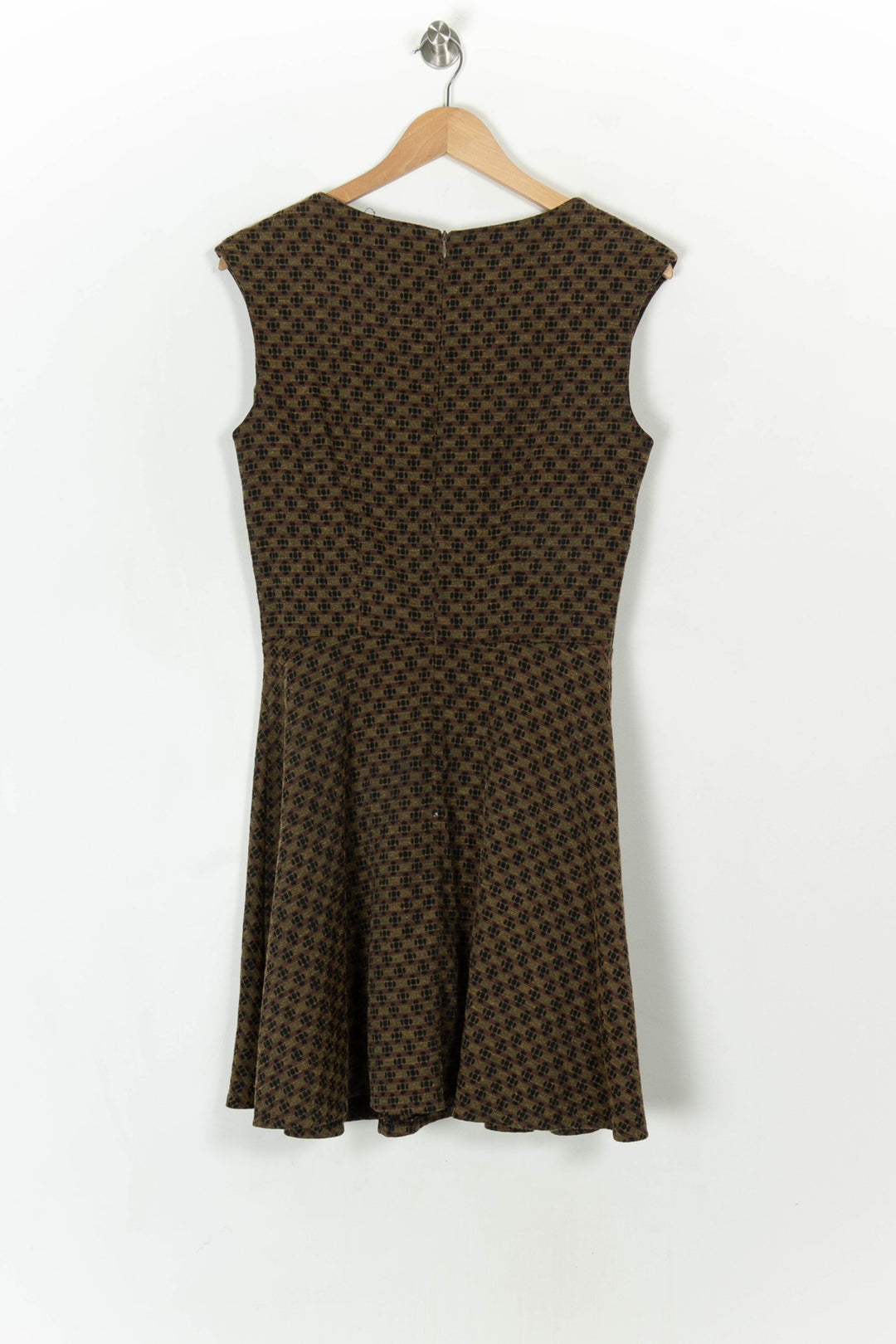 Robe Évasée Marron et Noire - Taille S/36 de la marque La Fée Maraboutée | PARAD121777 - Vendu par Paradigme - Image 5