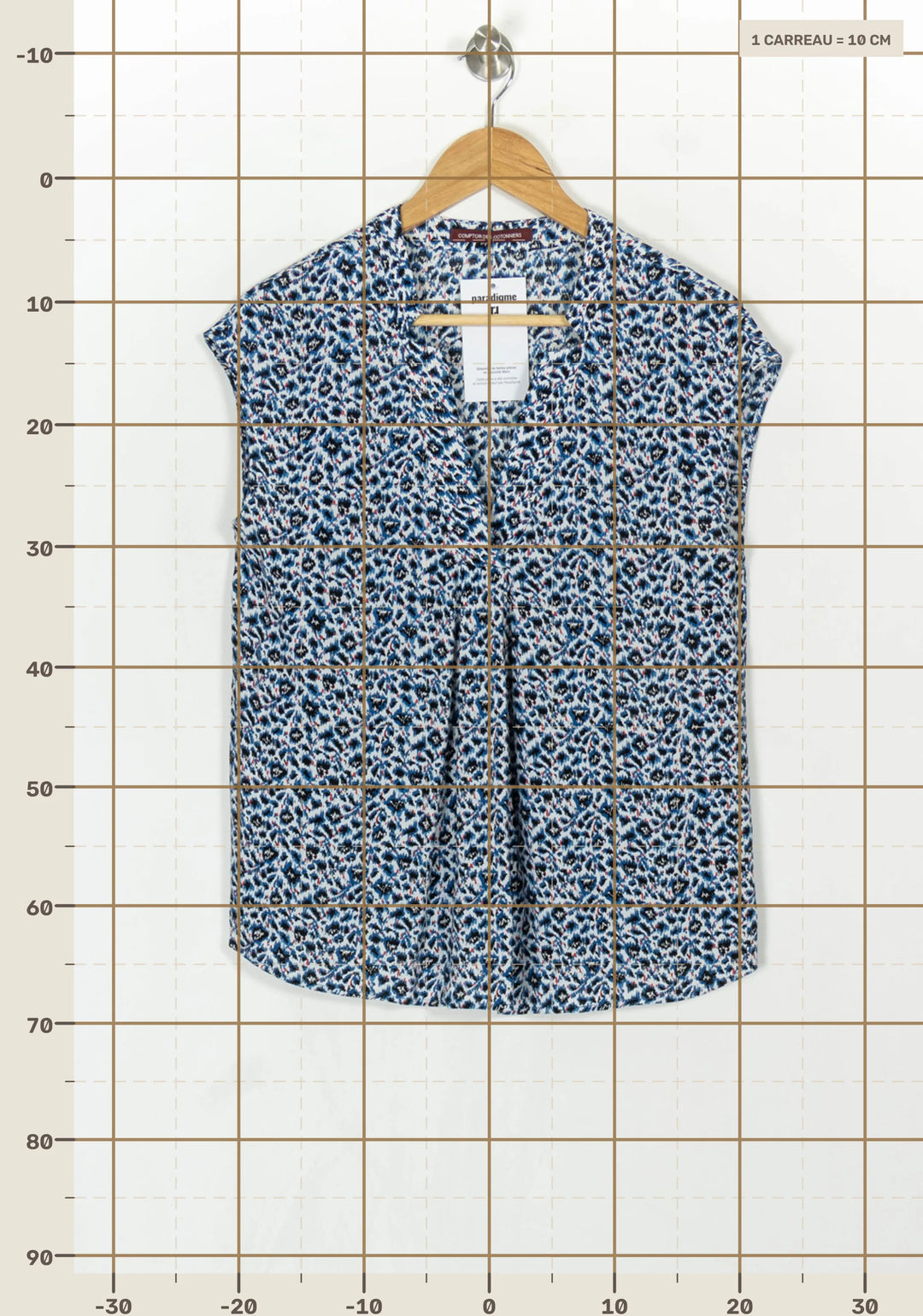 Blouse Bleu et Blanc - Taille S/36 de la marque Comptoir des Cotonniers | PARAD121779 - Vendu par Paradigme - Image 4