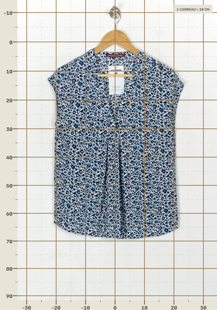 Blouse Bleu et Blanc - Taille S/36 de la marque Comptoir des Cotonniers | PARAD121779 - Vendu par Paradigme - Image 4