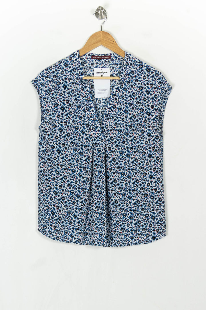 Blouse Bleu et Blanc - Taille S/36 de la marque Comptoir des Cotonniers | PARAD121779 - Vendu par Paradigme - Image 2