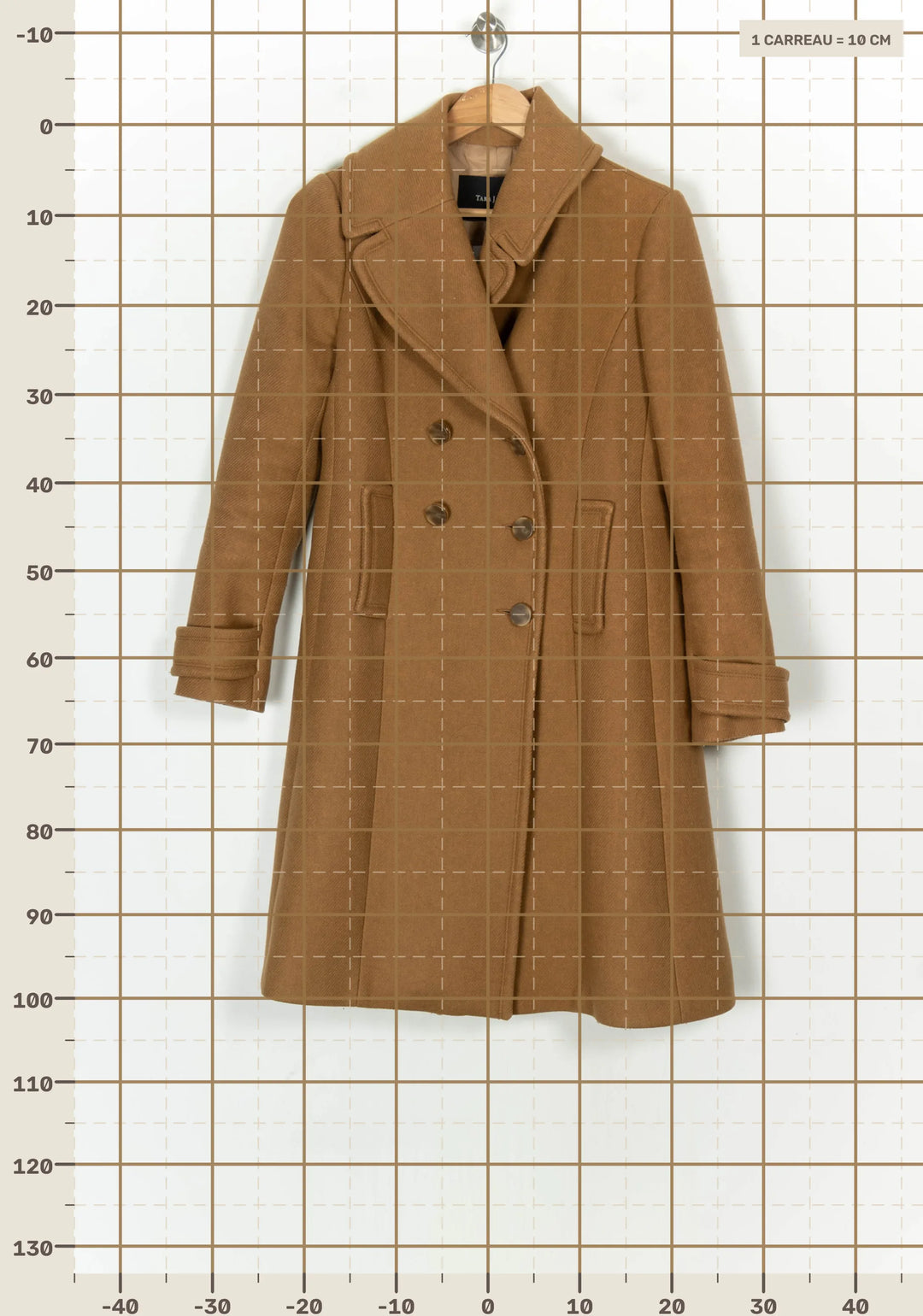 Manteau Marron - Taille M/38 de la marque Tara Jarmon | PARAD121787 - Vendu par Paradigme - Image 4