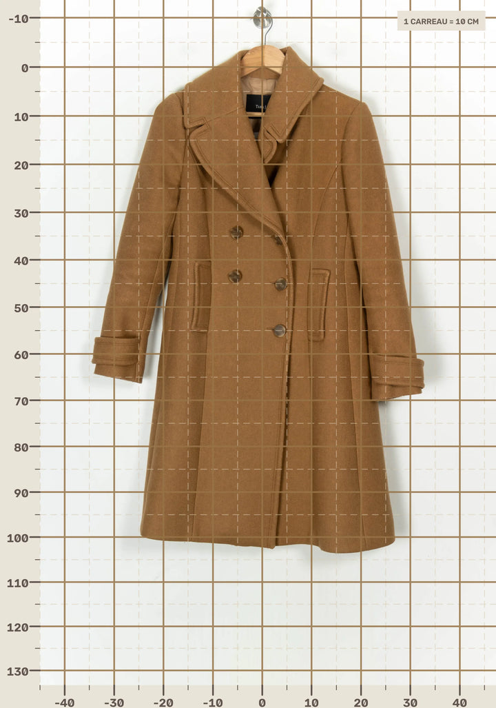 Manteau Marron - Taille M/38 de la marque Tara Jarmon | PARAD121787 - Vendu par Paradigme - Image 4