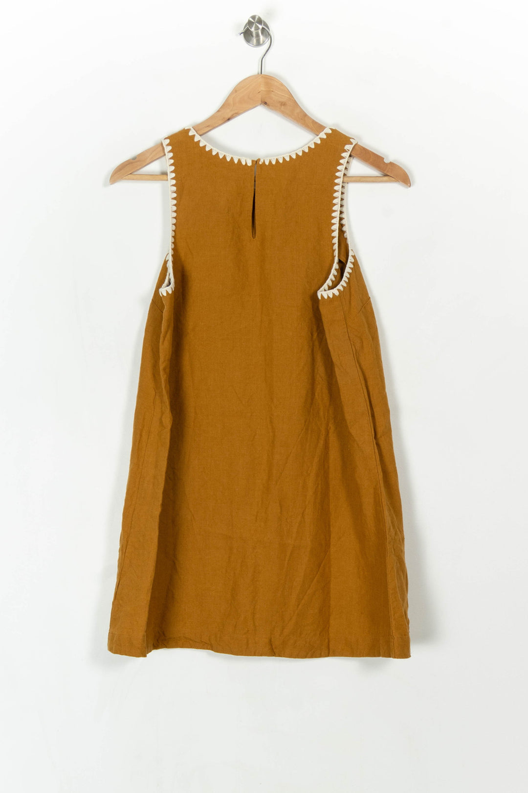 Robe Sans Manches Jaune et Blanche - Taille S/36 de la marque Sézane | PARAD121788 - Vendu par Paradigme - Image 5
