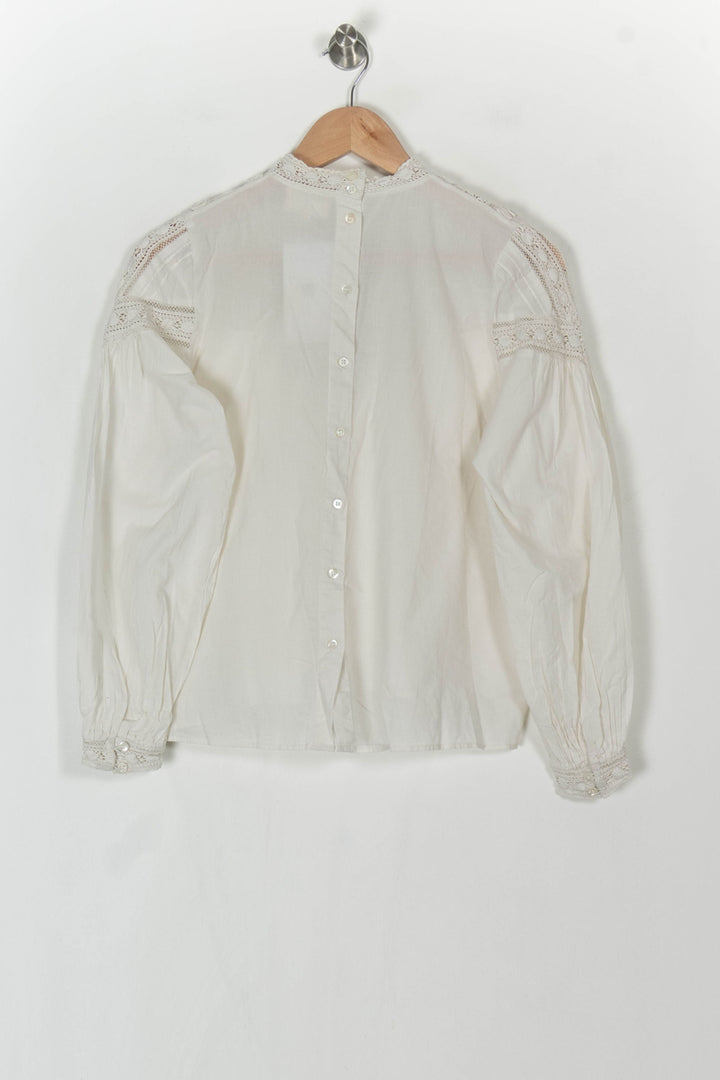Blouse Blanche - Taille S/36 de la marque Sézane | PARAD121789 - Vendu par Paradigme - Image 5