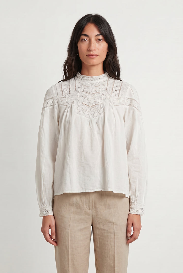 Blouse Blanche - Taille S/36 de la marque Sézane | PARAD121789 - Vendu par Paradigme - Image 1