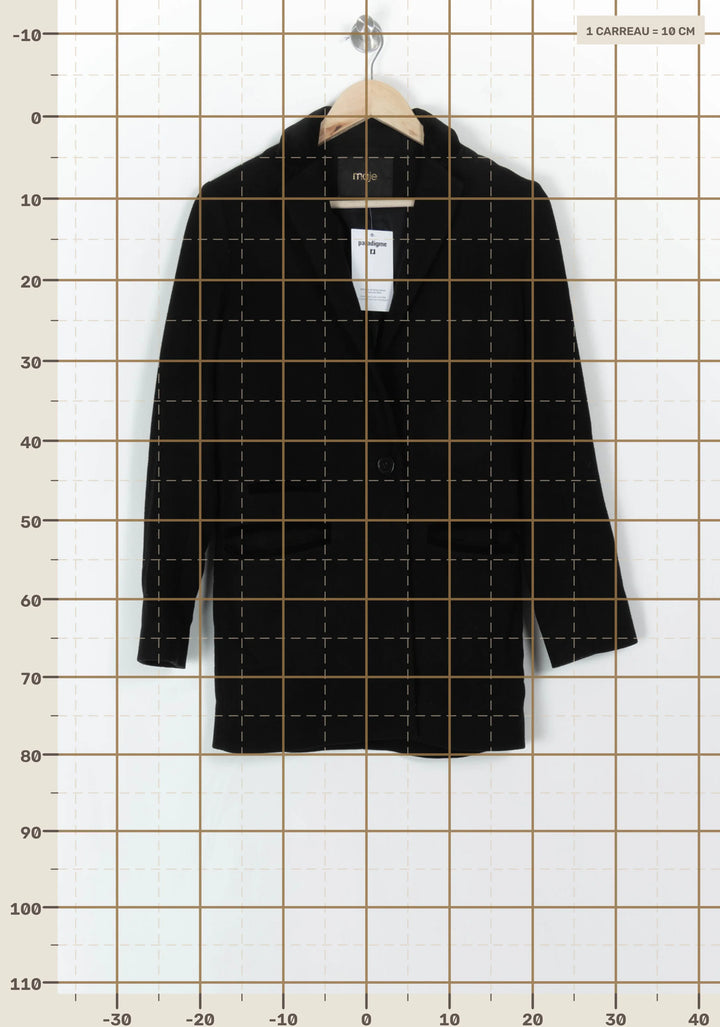 Blazer Noir - Taille S/36 de la marque Maje | PARAD121790 - Vendu par Paradigme - Image 4