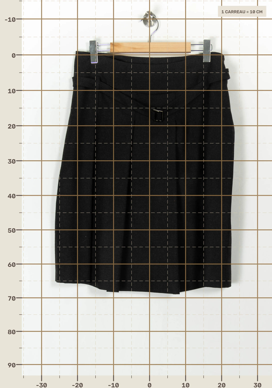 Jupe Droite Grise - Taille XXL/44 de la marque Marina Rinaldi | PARAD121791 - Vendu par Paradigme - Image 4