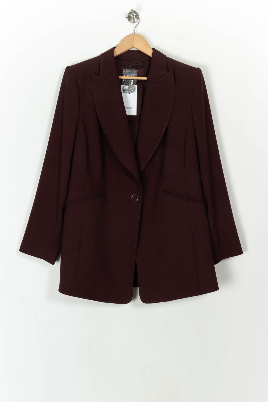 Blazer Bordeaux - Taille XXL/44 de la marque Marina Rinaldi | PARAD121792 - Vendu par Paradigme - Image 2