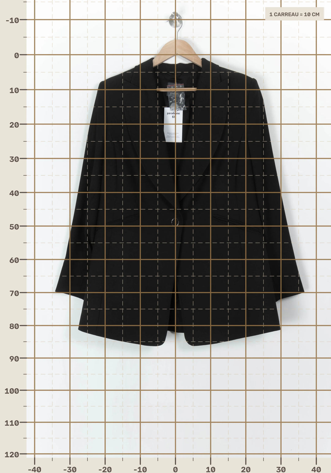 Blazer Noir - Taille XXL/44 de la marque Marina Rinaldi | PARAD121793 - Vendu par Paradigme - Image 4