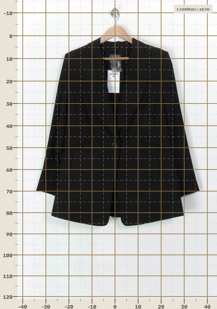 Blazer Noir - Taille XXL/44 de la marque Marina Rinaldi | PARAD121793 - Vendu par Paradigme - Image 4