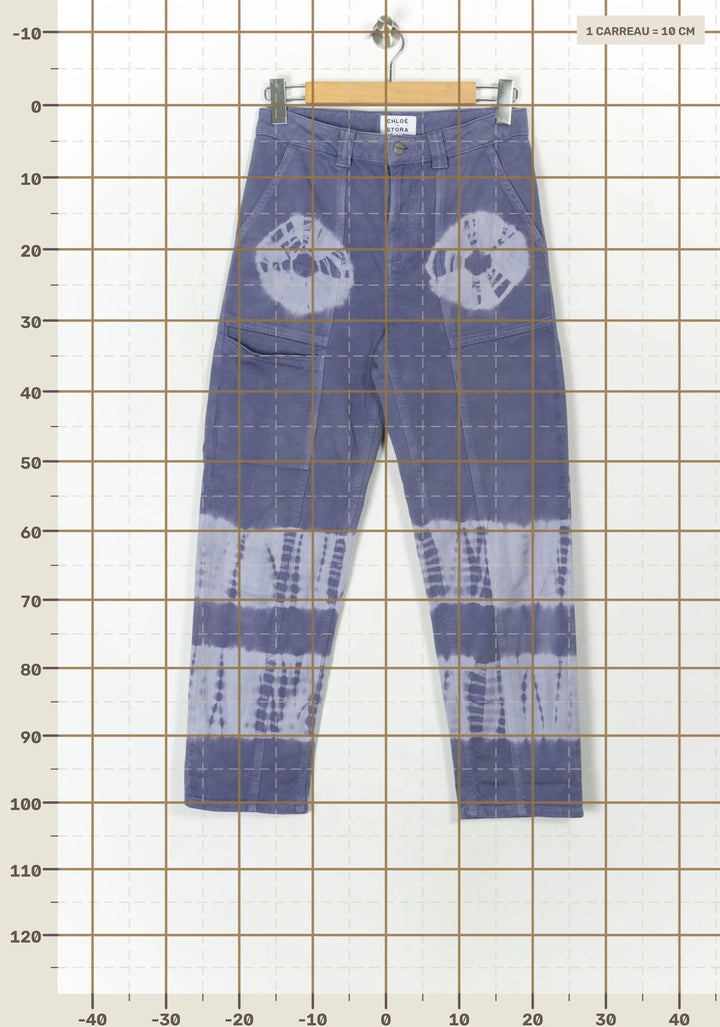Pantalon Violet et Blanc - Taille M/38 de la marque Chloé Stora | PARAD121796 - Vendu par Paradigme - Image 4